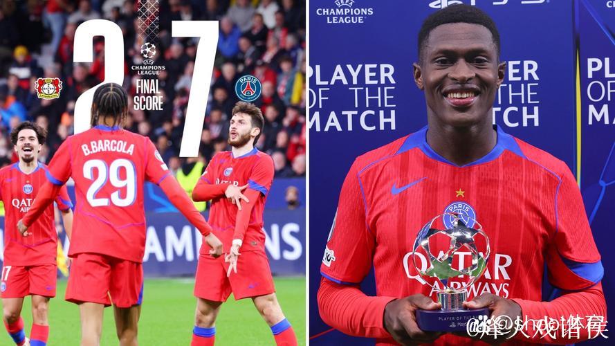 欧冠-扎巴尔尼两送点杜埃双响 巴黎7-2药厂